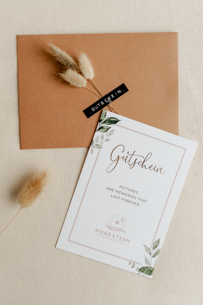 Geschenkgutschein Gutschein Nordstern Fotografie Kinderfotograf Familienfotograf